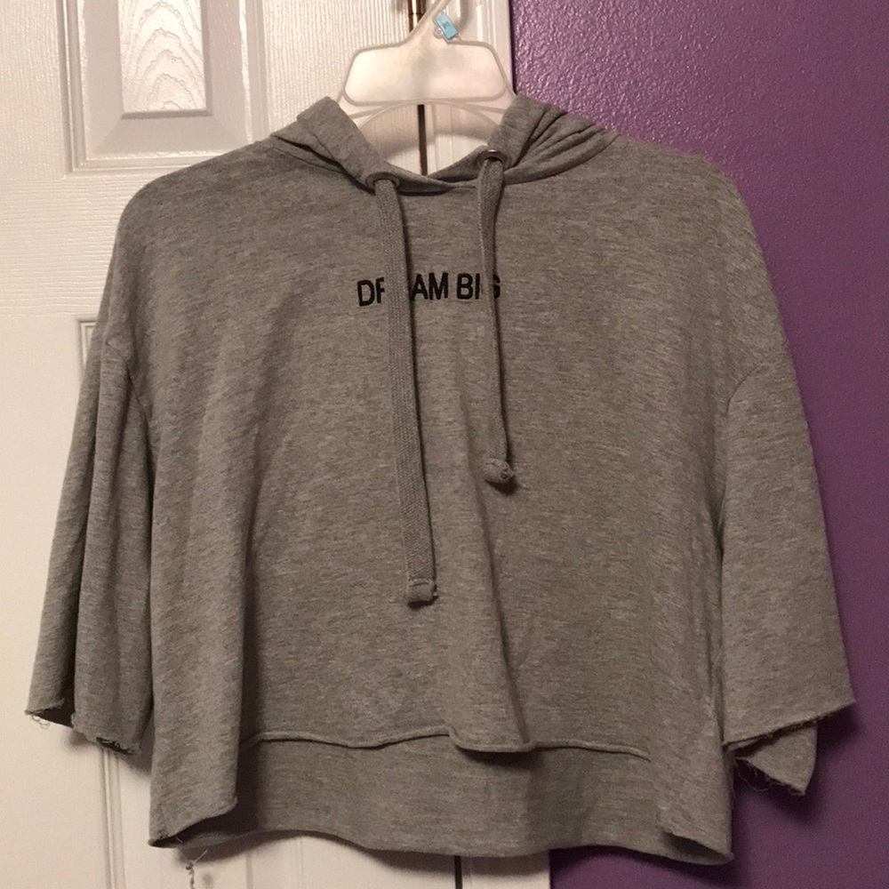 Crop hoodie shirt